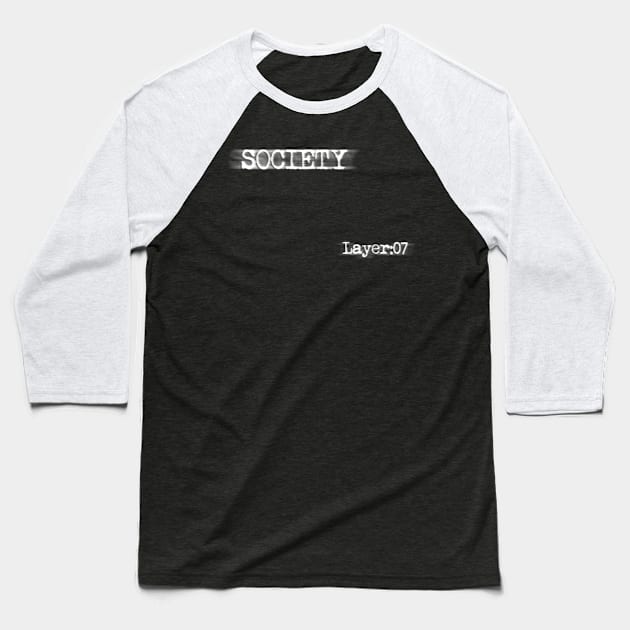 Serial Experiments Lain - Layer:07 Baseball T-Shirt by RAdesigns
